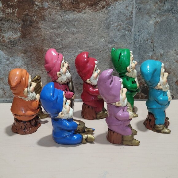 Vintage Papier Mache Musical 7 Dwarfs Japan - Picture 6 of 16